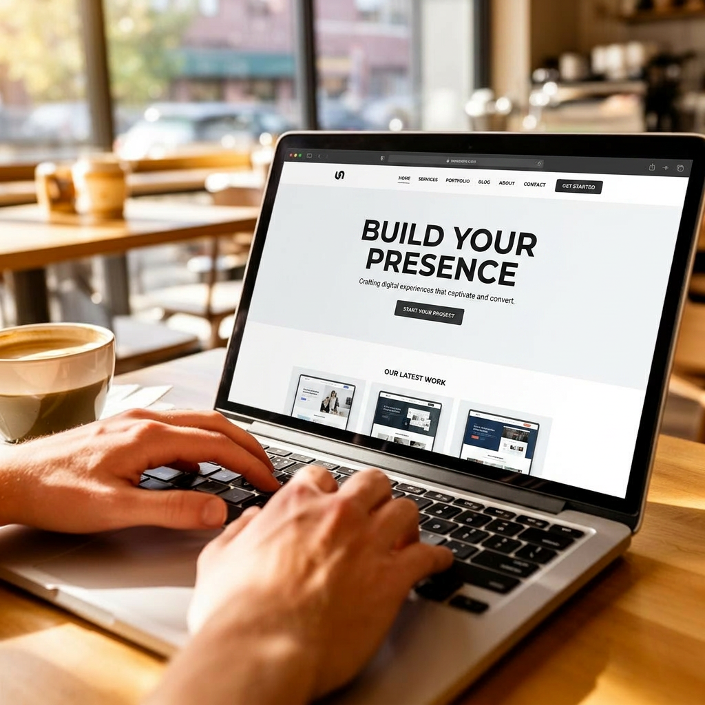 Denver web designer building a client website